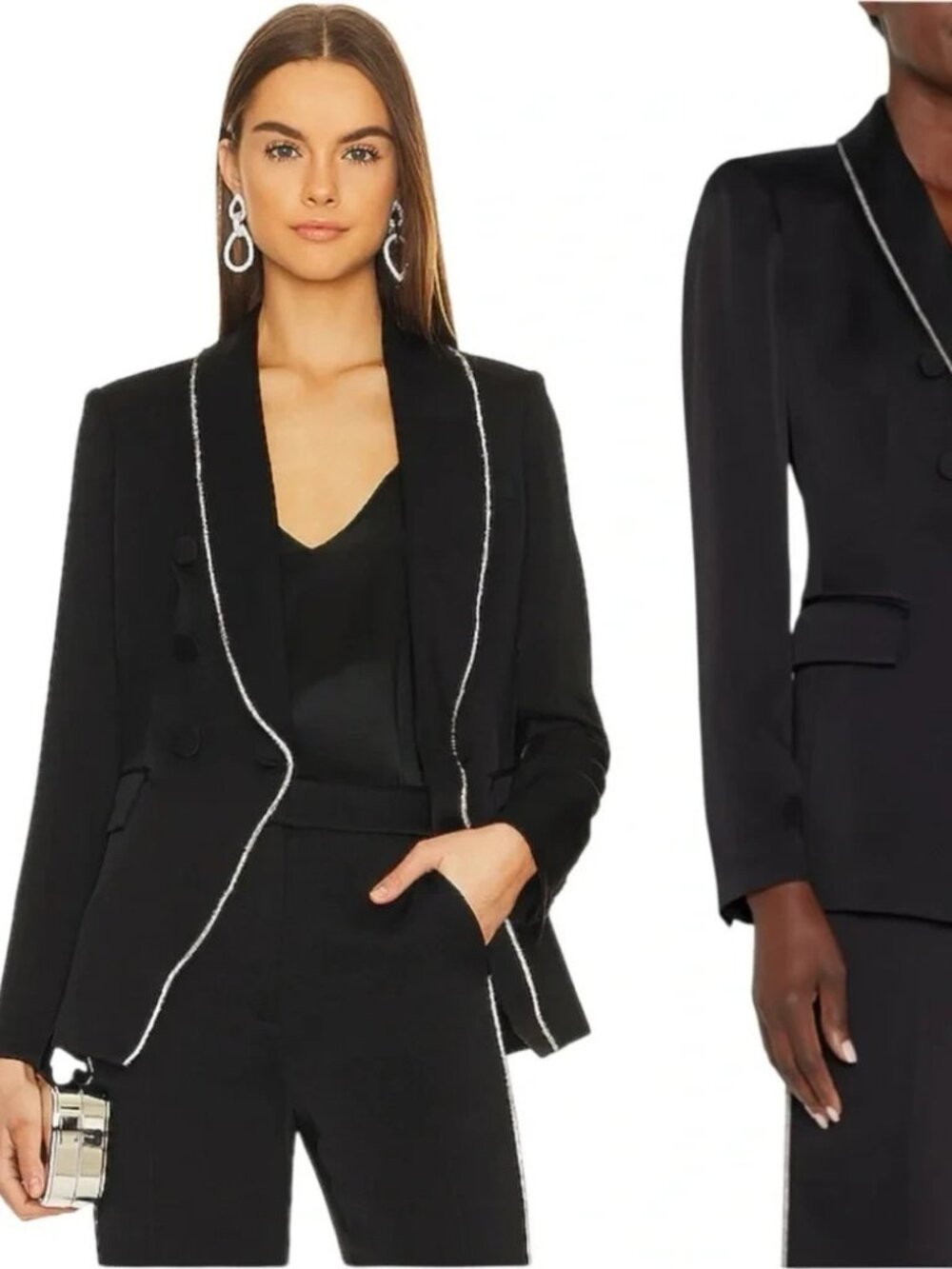 Veronica Beard Women's Jagger Dickey Jacket Size 6 Black